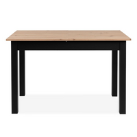 Tavolo allungabile Coburg 120 colore rovere con gambe nere