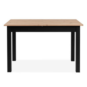 Tavolo allungabile Coburg 120 colore rovere con gambe nere