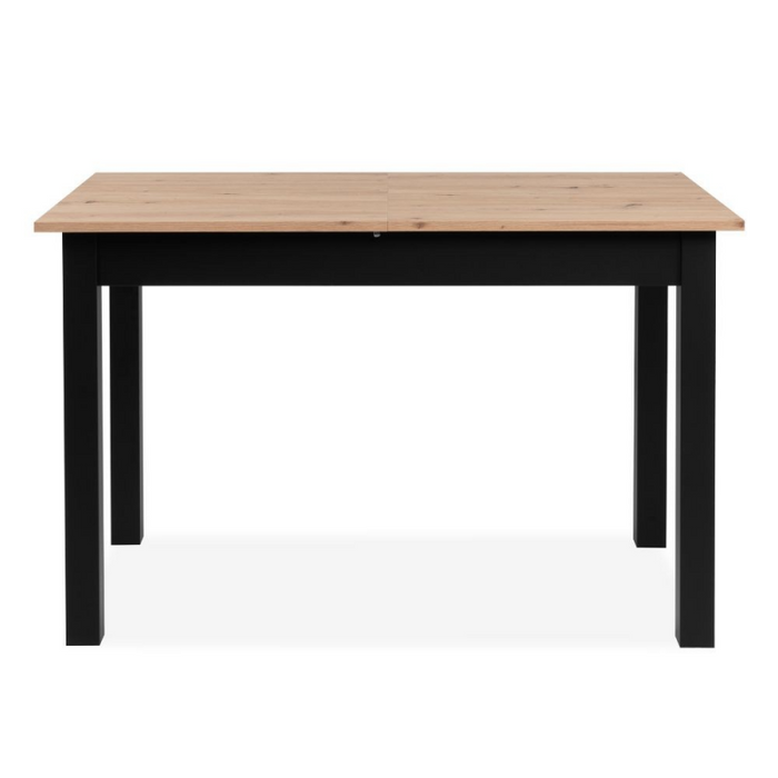 Tavolo allungabile Coburg 120 colore rovere con gambe nere