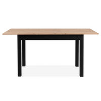 Tavolo allungabile Coburg 120 colore rovere con gambe nere