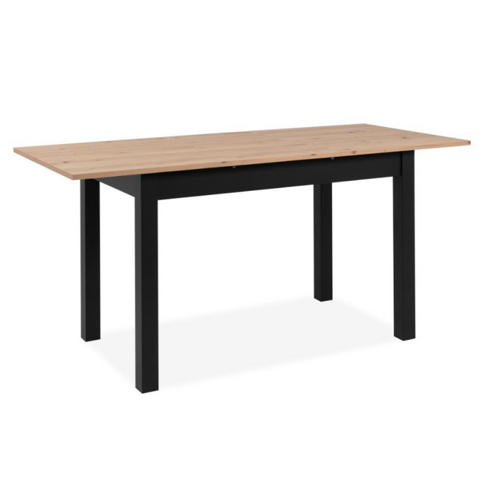 Tavolo allungabile Coburg 120 colore rovere con gambe nere