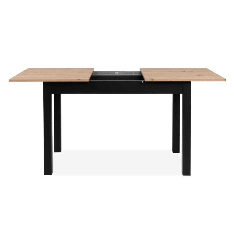 Tavolo allungabile Coburg 120 colore rovere con gambe nere