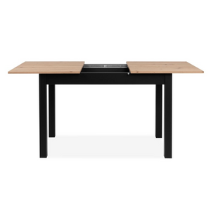 Tavolo allungabile Coburg 120 colore rovere con gambe nere