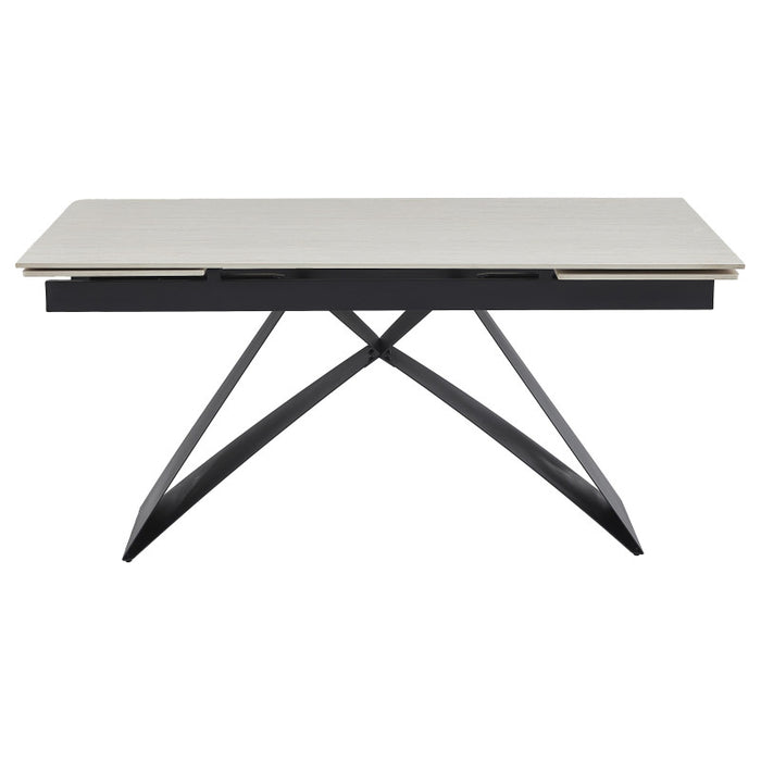 Tavolo Allungabile Darren (40+160+40)*90*77 Bianco