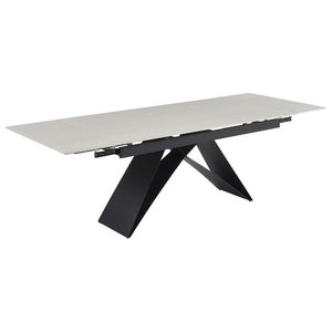 Tavolo Allungabile Darren (40+160+40)*90*77 Bianco