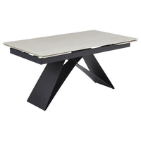 Tavolo Allungabile Darren (40+160+40)*90*77 Bianco