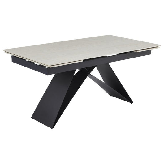 Tavolo Allungabile Darren (40+160+40)*90*77 Bianco