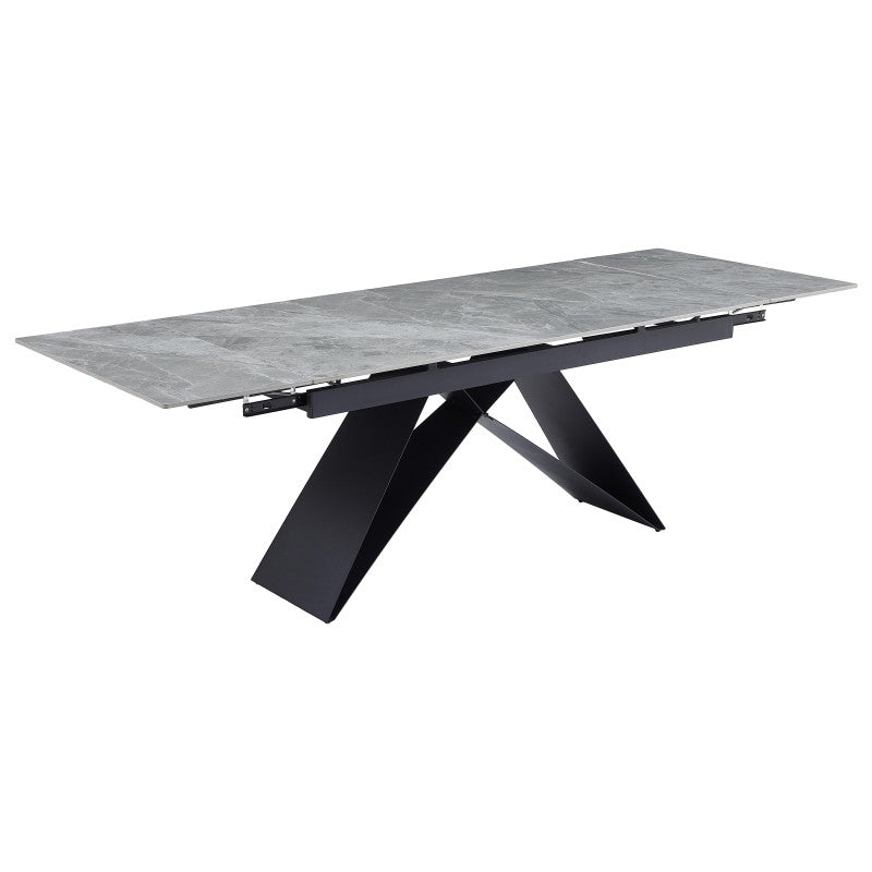 Tavolo Allungabile Darren (40+160+40)*90*77 Grigio Chiaro