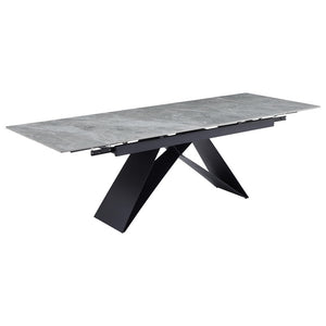 Tavolo Allungabile Darren (40+160+40)*90*77 Grigio Chiaro