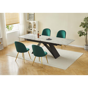 Tavolo Allungabile Darren (40+160+40)*90*77 Grigio Chiaro