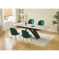 Tavolo Allungabile Darren (40+160+40)*90*77 Grigio Chiaro