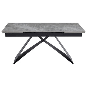 Tavolo Allungabile Darren (40+160+40)*90*77 Grigio Chiaro