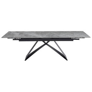 Tavolo Allungabile Darren (40+160+40)*90*77 Grigio Chiaro