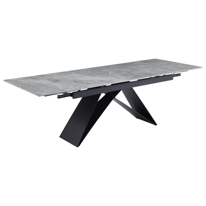 Tavolo Allungabile Darren (40+160+40)*90*77 Grigio Chiaro