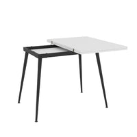 Tavolo allungabile e girevole bianco Lilis 90x60x75H