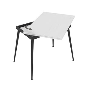 Tavolo allungabile e girevole bianco Lilis 90x60x75H