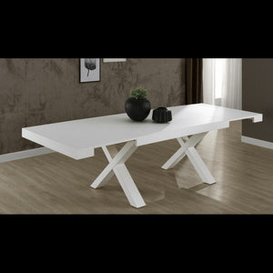 Tavolo allungabile Gondar 180x100 bianco larice