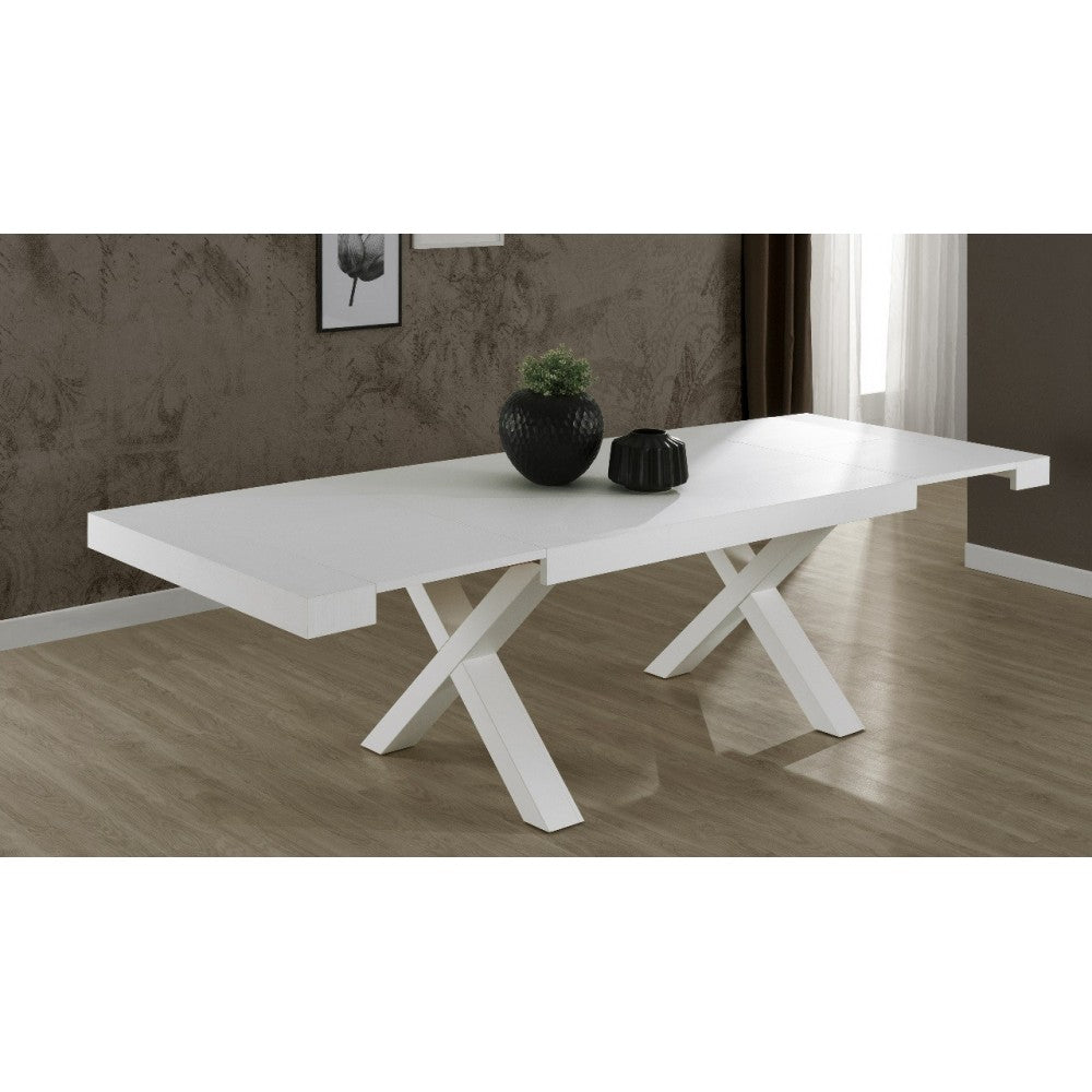 Tavolo allungabile Gondar 180x100 cm. colore bianco larice