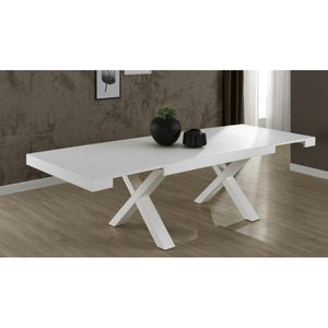 Tavolo allungabile Gondar 180x100 cm. colore bianco larice