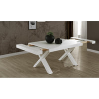 Tavolo allungabile Gondar 180x100 cm. colore bianco larice