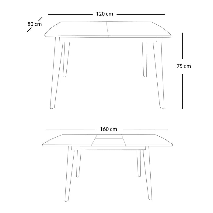 LÚZETE - TAVOLO ALLUNGABILE GUNBRITT