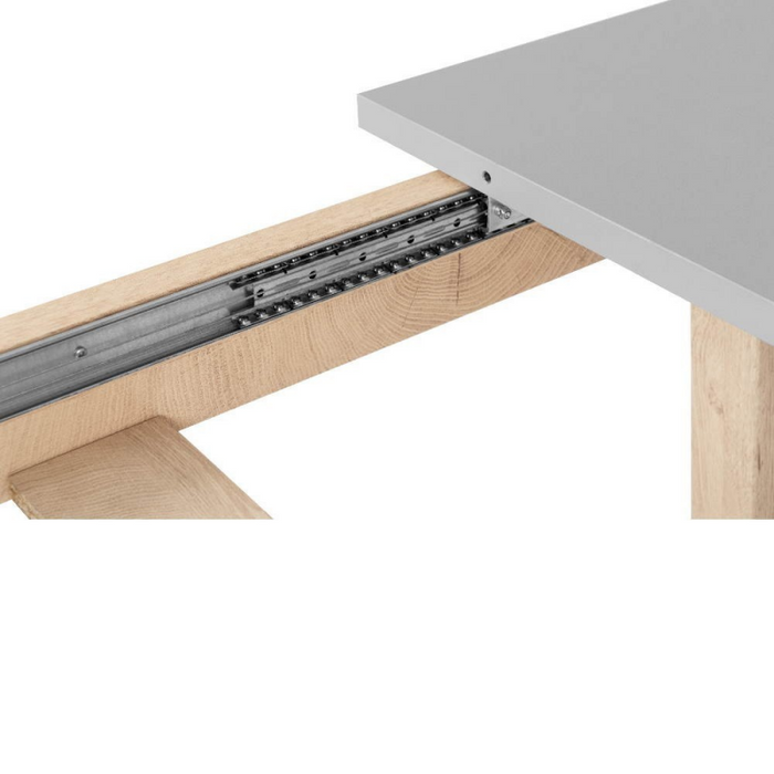 Tavolo allungabile H Epik 50A colore rovere grigio 160x90x75