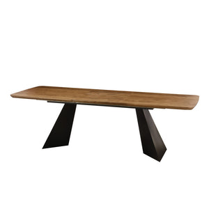 Tavolo Allungabile Kyrios 180(240)x90x76cm Top Naturale Gambe Nere