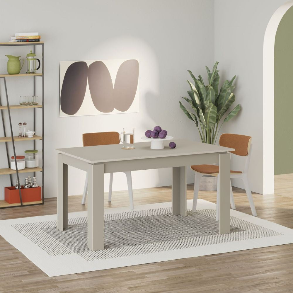 Tavolo allungabile Megaron 120x80 cm colore cashmere