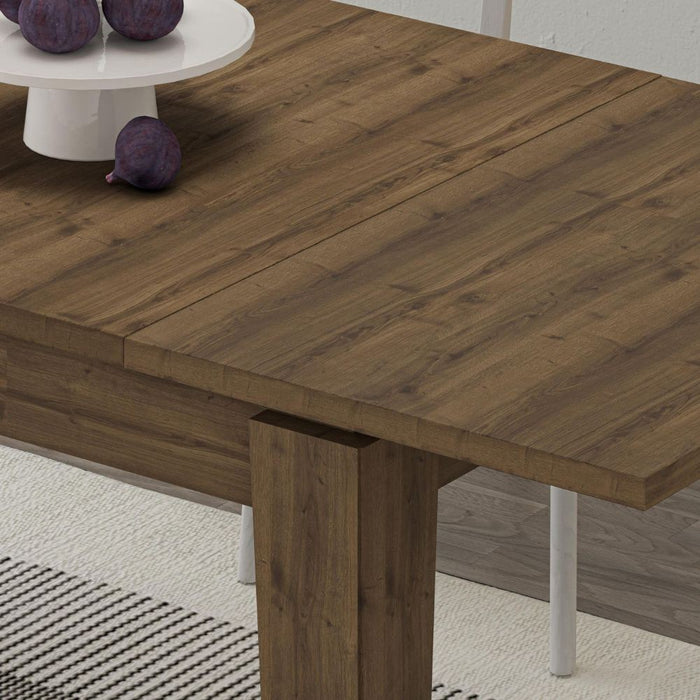 Tavolo allungabile Megaron 120x80 cm colore noce hitit