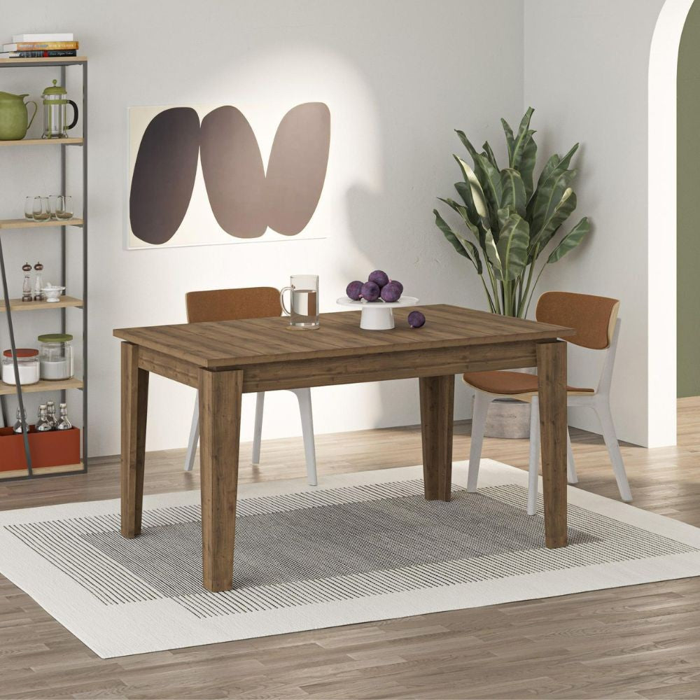 Tavolo allungabile Megaron 120x80 cm colore noce hitit