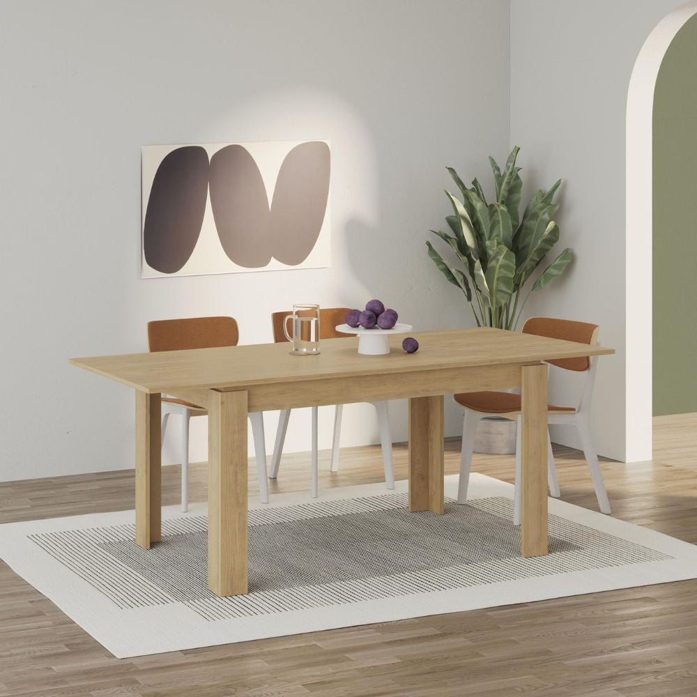 Tavolo allungabile Megaron 120x80 cm colore rovere