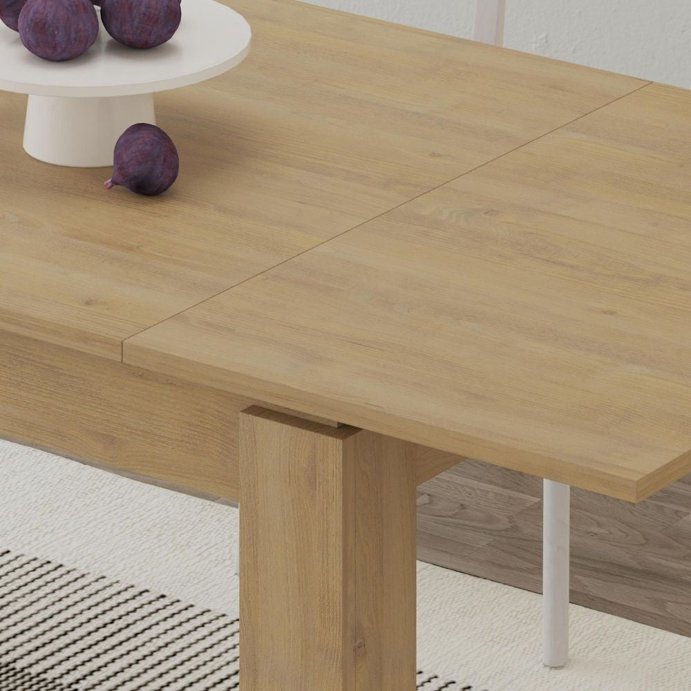 Tavolo allungabile Megaron 120x80 cm colore rovere