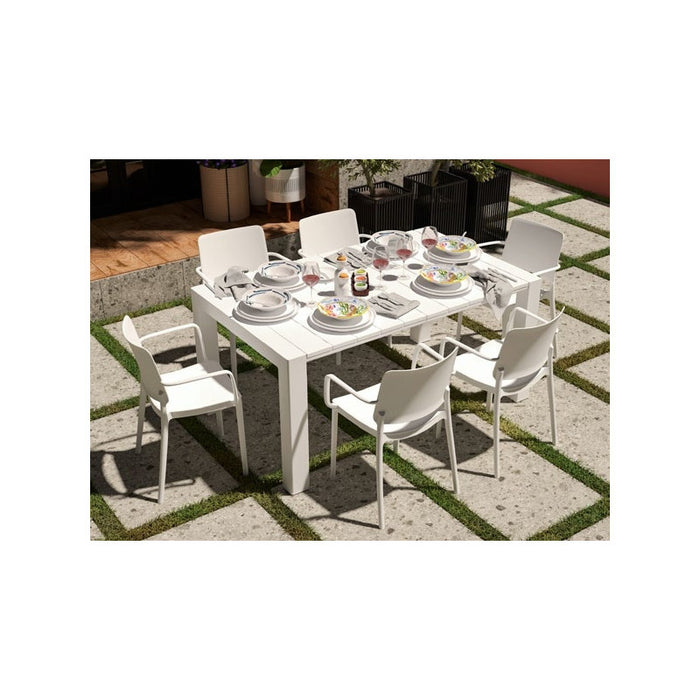 Tavolo Allungabile Monaco 160-230x98x75h cm 3 colori - Bianco