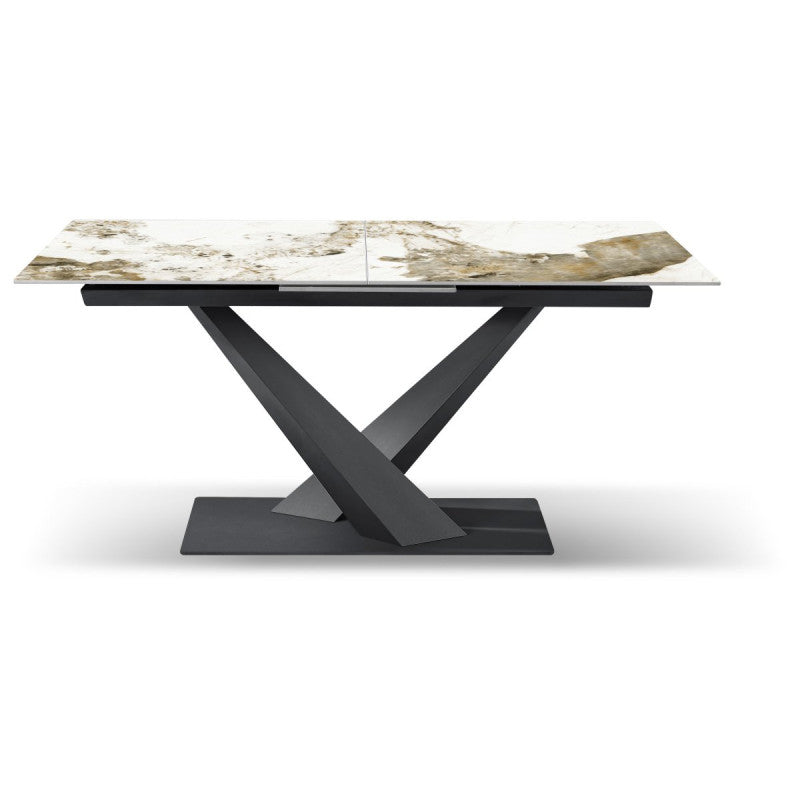 Tavolo Allungabile Oliver 160(200)x90x75 Piano In Ceramica Amica Marrone