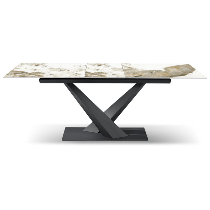 Tavolo Allungabile Oliver 160(200)x90x75 Piano In Ceramica Amica Marrone