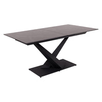 Tavolo Allungabile Oliver 160(200)x90x75 Piano In Ceramica Amica Nero Marmo