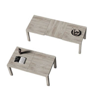 Tavolo allungabile Piana T07 IMAB rovere decapato 160/235 cm con 2 allunghe