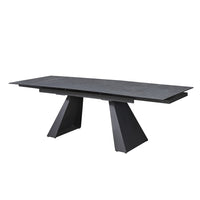 Tavolo allungabile Ariel piano ceramica ossido 160x90x75h