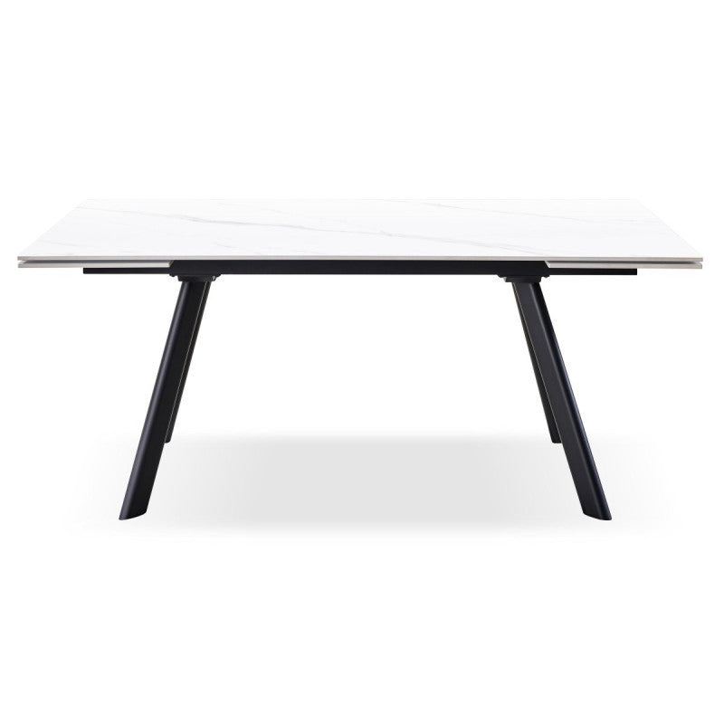 Tavolo Allungabile Trevor 160(240)*90*75 Cm Bianco Marmorizzato
