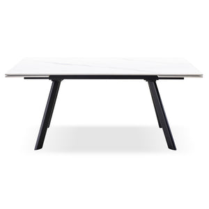 Tavolo Allungabile Trevor 160(240)*90*75 Cm Bianco Marmorizzato
