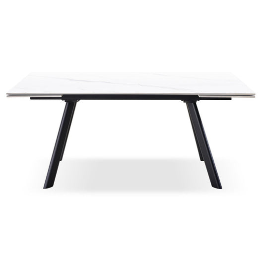 Tavolo Allungabile Trevor 160(240)*90*75 Cm Bianco Marmorizzato