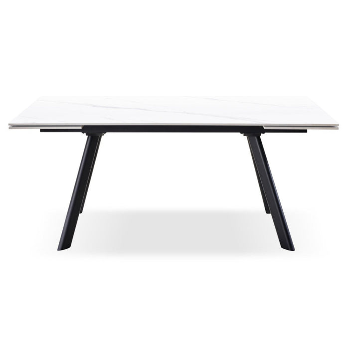 Tavolo Allungabile Trevor 160(240)*90*75 Cm Bianco Marmorizzato