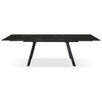 Tavolo Allungabile Trevor 160(240)*90*75 Cm Nero Marmorizzato