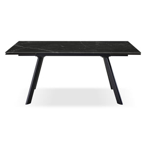 Tavolo Allungabile Trevor 160(240)*90*75 Cm Nero Marmorizzato