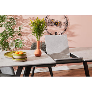 Tavolo Allungabile Wilder Xl Grigio Pietra Venato Bianco 180(220)*90*76cm