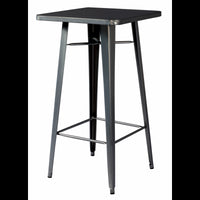 Tavolo Alto 60X60 Lamiera Piombo Moia