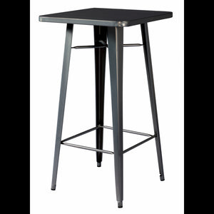 Tavolo Alto 60X60 Lamiera Piombo Moia