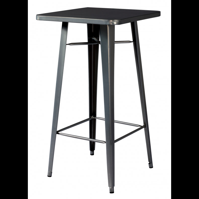 Tavolo Alto 60X60 Lamiera Piombo Moia