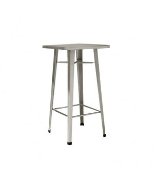 Tavolo alto MOIA in lamiera galvanizzata grigio