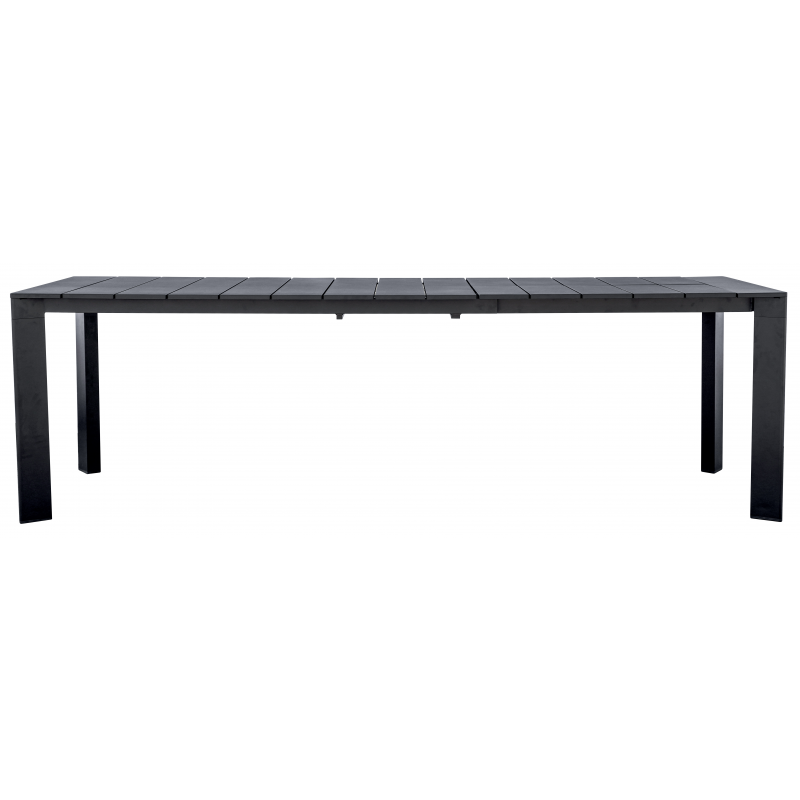 Tavolo Anzio Allungabile 165/250 X 90 Cm - Allungo Con Gambe Scorrevoli - Antracite Moia